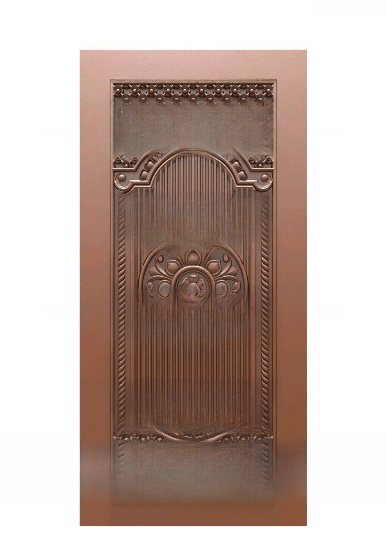 GOLDEN DOORS - PAGE-12 Classic Arch Design Decorative Wood Carved Door 3D Model